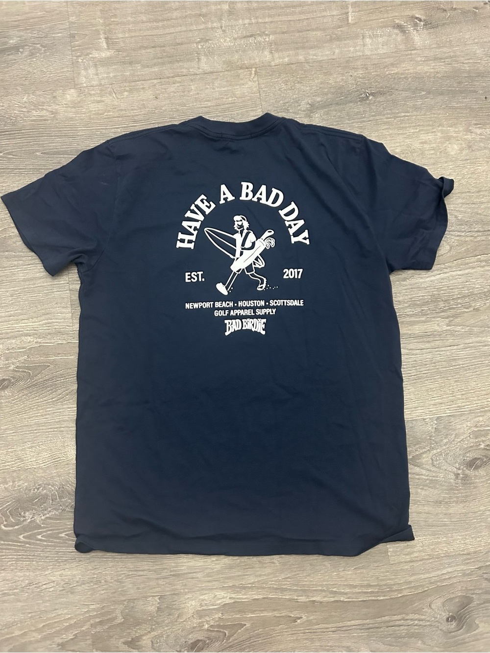 Bad Birdie Navy Short-Sleeve 'Have A Bad Day' Graphic Tee